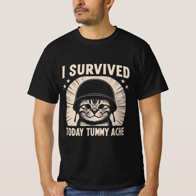 Humor de la camiseta del propietario del gato Tumm (Anverso)
