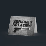 Humor de la tarjeta de cumpleaños de Brother Gun d<br><div class="desc">Humor divertido de la tarjeta de cumpleaños Brother Gun por Extraños deseos tarjetas de felicitación. Todos sabemos que un hermano que simplemente no podemos soportar, y desearíamos poder silenciar el %$@% de ellos. Tal vez obtenga la foto para callarse con esta graciosa tarjeta de cumpleaños hecha solamente para hermanos ruidosos...</div>