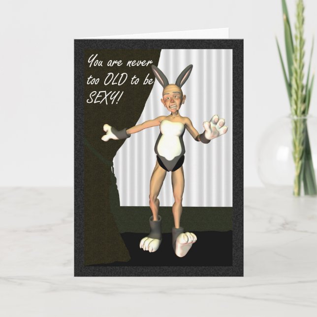 Humor de la tarjeta del dibujo animado del grampa (Anverso)