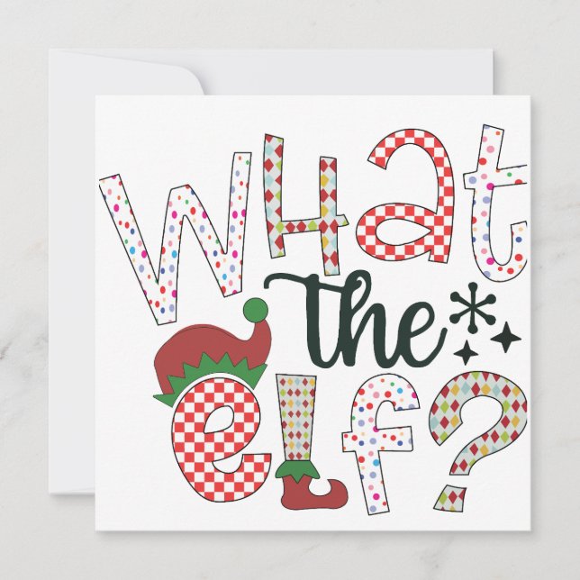 Humor de los navidades: ¿Qué es el Elf? (Anverso)