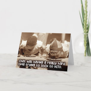 Humor de lucha dietética - Tarjeta de saludo diari