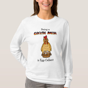 Humor de mamá de pollo gracioso camiseta
