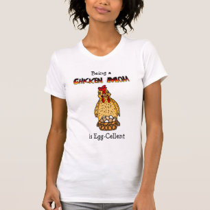 Humor de mamá de pollo gracioso camiseta