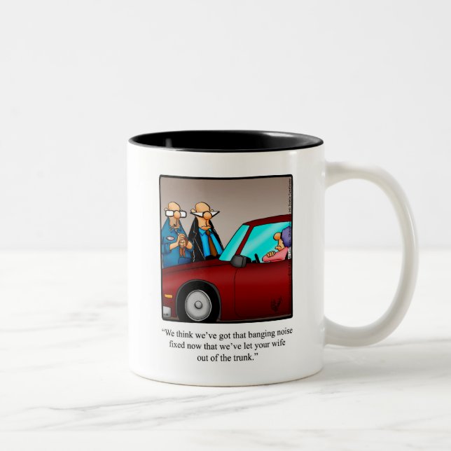 Humor de matrimonio café regalo de taza (Derecha)