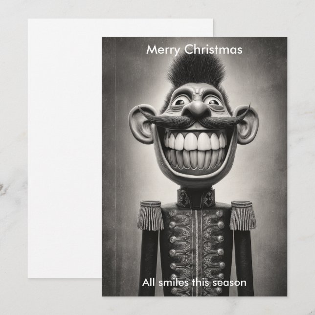 Humor de Navidad Feliz Navidad saludo de fiestas  (Anverso / Reverso)