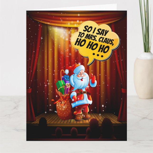 Humor de Navidades de tarjetas grandes Rev 2 (Anverso)