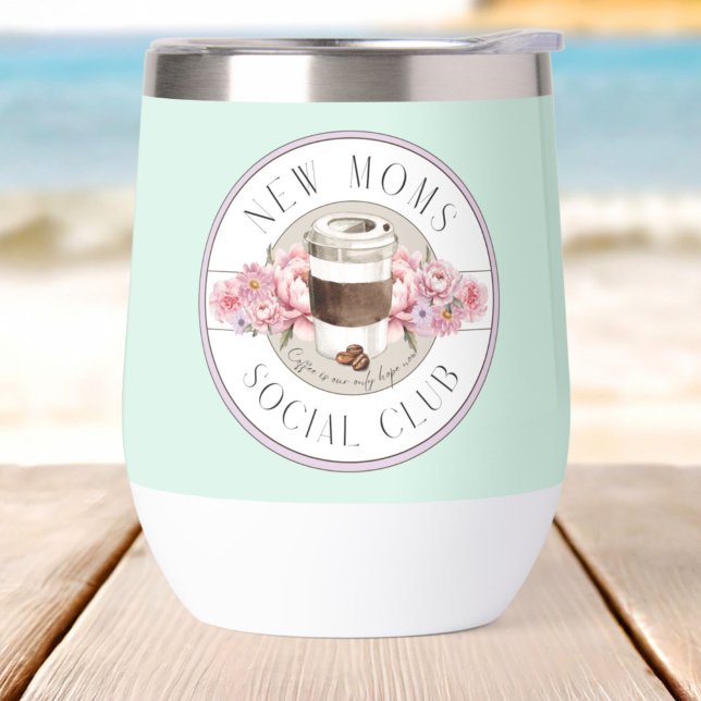 Humor de nueva mamá, el café es nuestra única espe (Subido por el creador)