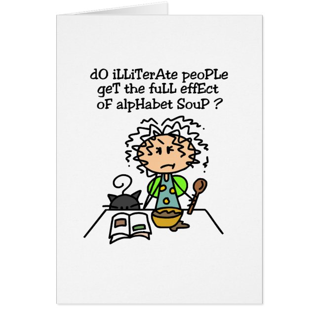 Humor de personas analfabetas (Frente)