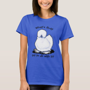 Humor de pollo silkie KiniArt camiseta