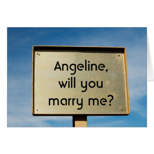 Humor de propuesta matrimonial de personalizado