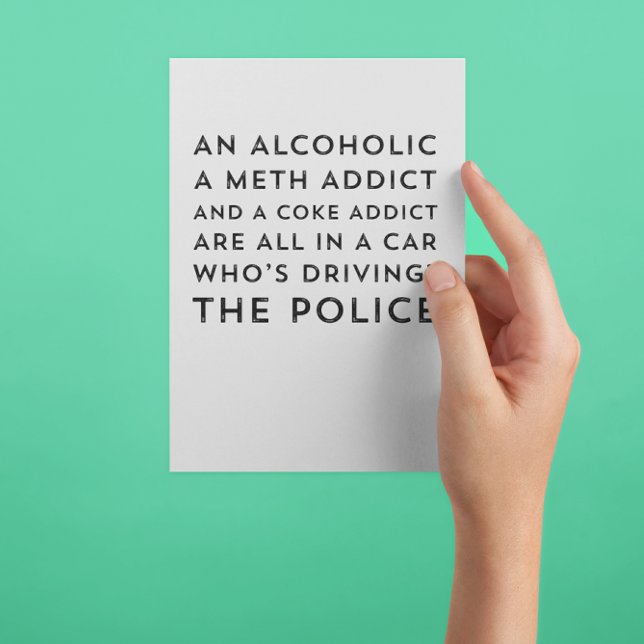 Humor de recuperación Sarcástico Tarjeta de saludo (Subido por el creador)