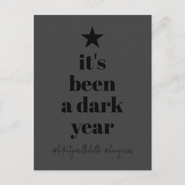 Humor de reinicio de 2020 Árbol de Navidad negro f (Anverso)