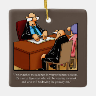 Humor de retiro Regalo de ornamento cerámico