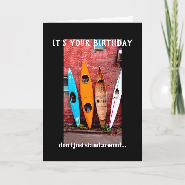 Humor de tarjetas de cumpleaños fotografía de kaya (Anverso)