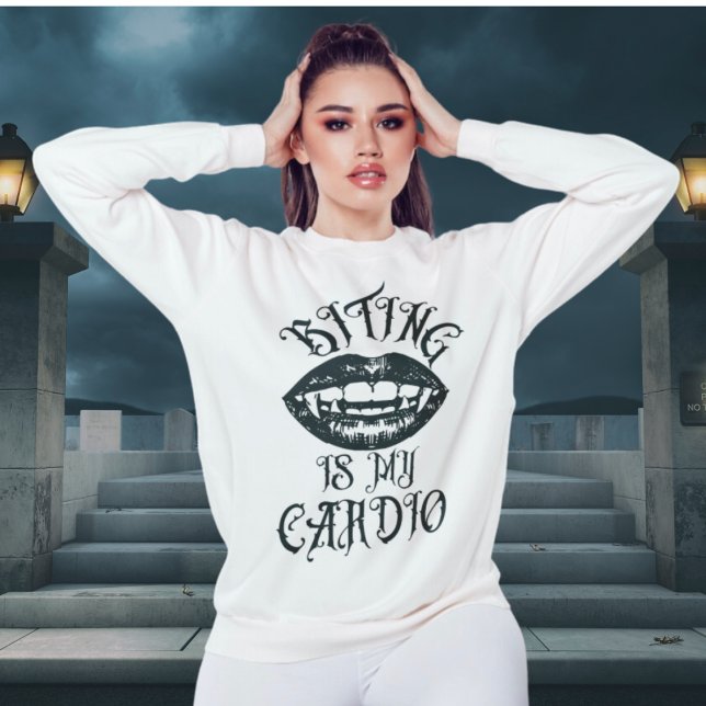 Humor de vampiros | Mentir es mi sudadera cardio (Subido por el creador)