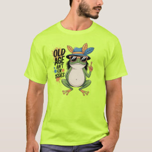 Humor de vejez camiseta masculina