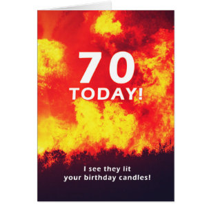 Humor de velas de incendios forestales por cumplea