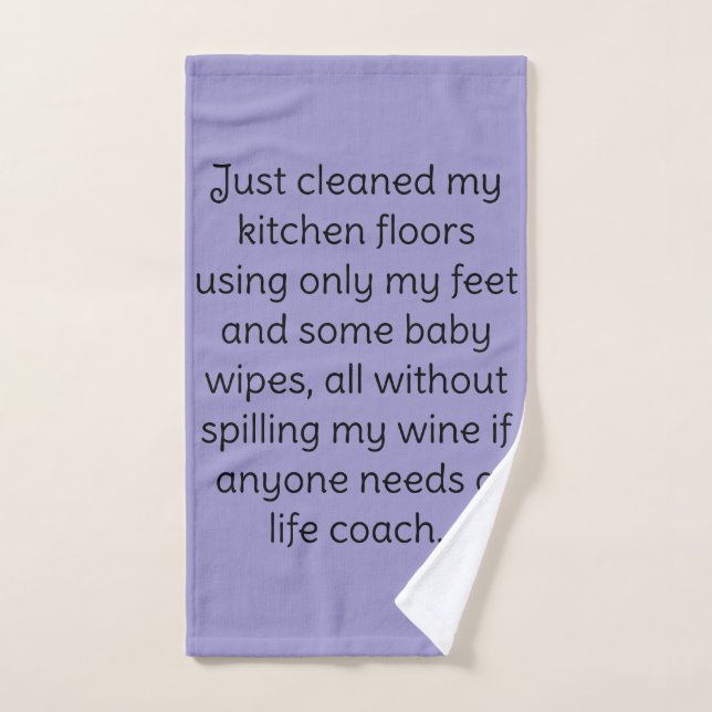 Humor de vino (Toalla de mano)