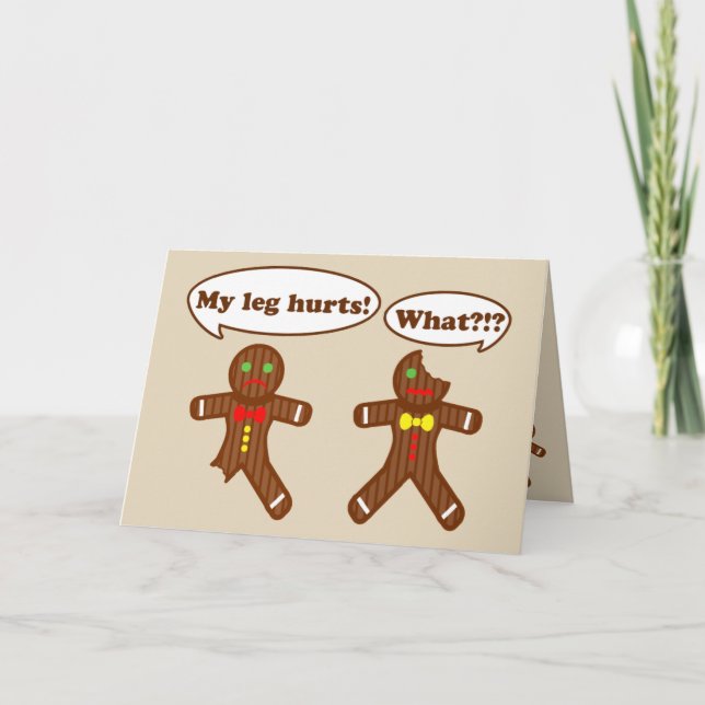 Humor del navidad del pan de jengibre (Anverso)