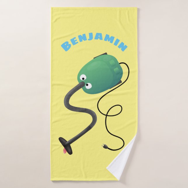 Humor del personalizado de aspiradora de cuajo (Toalla de baño)