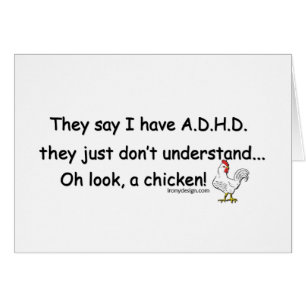 Humor del pollo de ADHD