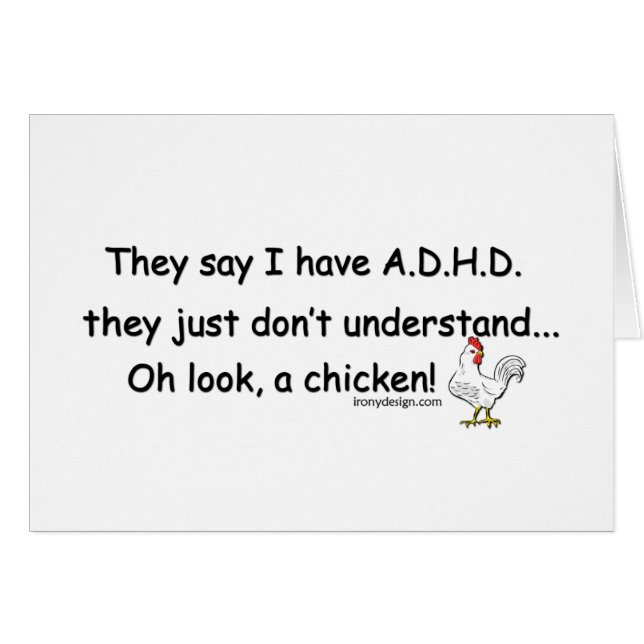 Humor del pollo de ADHD (Anverso (Horizontal))