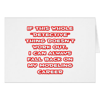 Humor detective... Modelización de la carrera