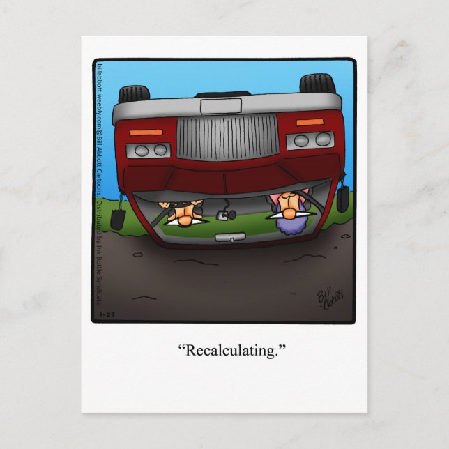 Humor divertida de aliento postal (Anverso)