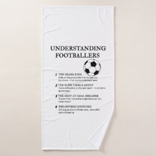 Humor divertido de jugador de fútbol