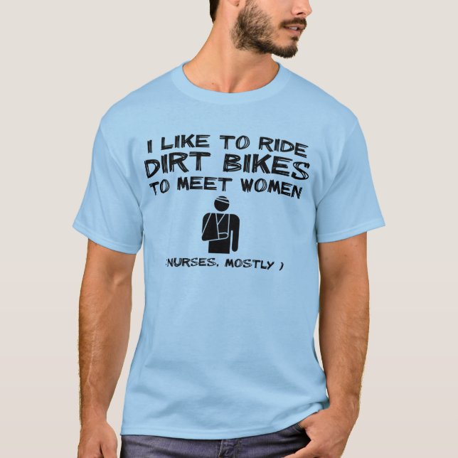 Humor divertido de la camisa del motocrós de la (Anverso)