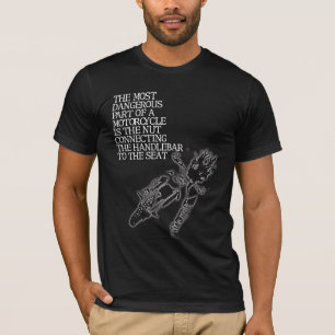 Humor divertido de la camiseta de la bici de la