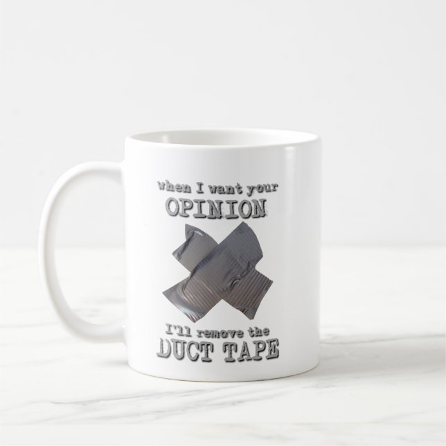 Humor divertido de la taza de la opinión de la (Izquierda)