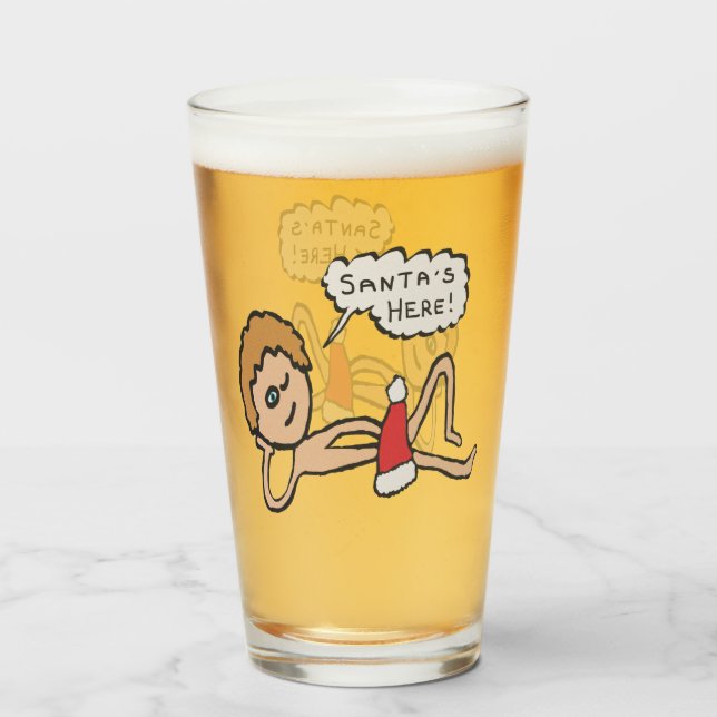 Humor divertido de navidad en Santa's Here (Anverso (lleno))