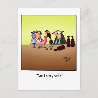 Humor divertido de vino postales "Spectickles"