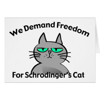 Humor divertido del friki del gato de Schrodinger