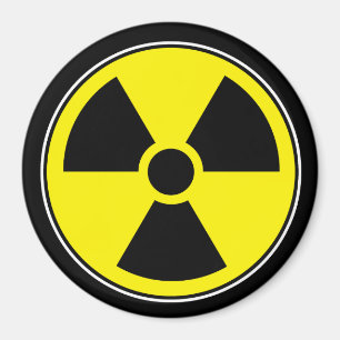 Humor divertido radiactivo del imán