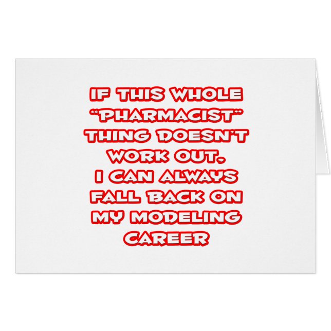 Humor farmacéutico... Modelización de la carrera (Anverso (Horizontal))