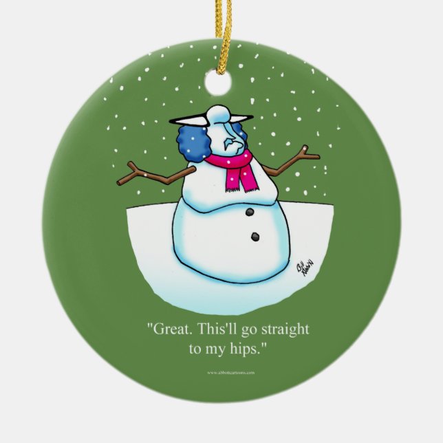 Humor festivo gracioso regalo de ornamento (Frente)