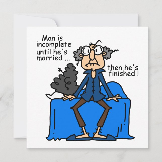 Humor matrimonial incompleto y terminado (Anverso)