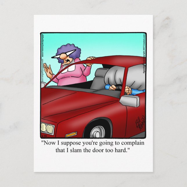 Humor matrimonial postal "Spectickles" (Anverso)