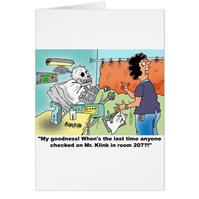 Humor médico del dibujo animado (Frente)