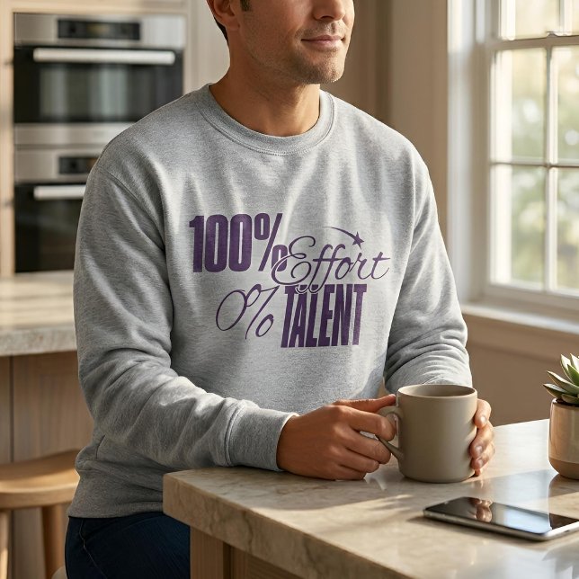 Humor Medido | Esfuerzo vs Talento Sudadera Ligera (Lifestyle Shot)