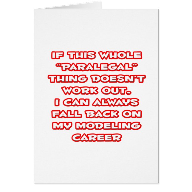 Humor Paralegal... Modelización de la carrera (Frente)