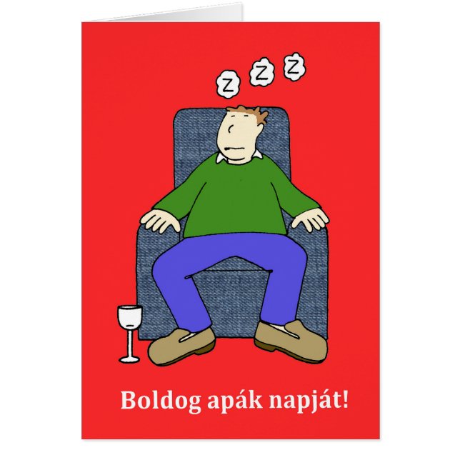 Humor Personalizado del Día del Padre en Hungría (Frente)