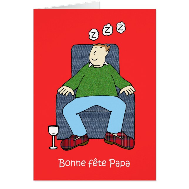 Humor Personalizado del día del padre francés (Frente)