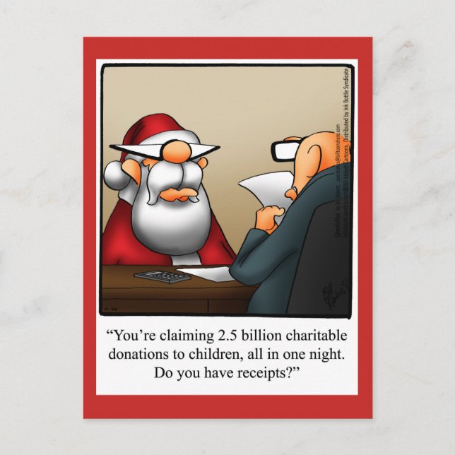 Humor postal de Navidades divertidos (Anverso)