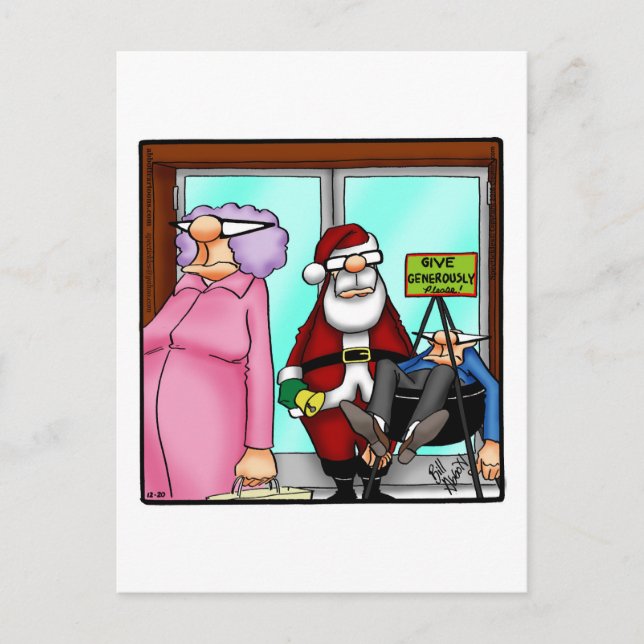 Humor postal de Navidades divertidos (Anverso)