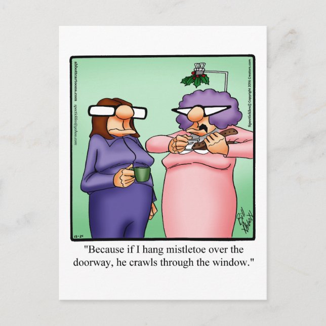 Humor postal de Navidades divertidos (Anverso)