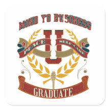 Humor Tenga cuidado con su Pegatina profesional