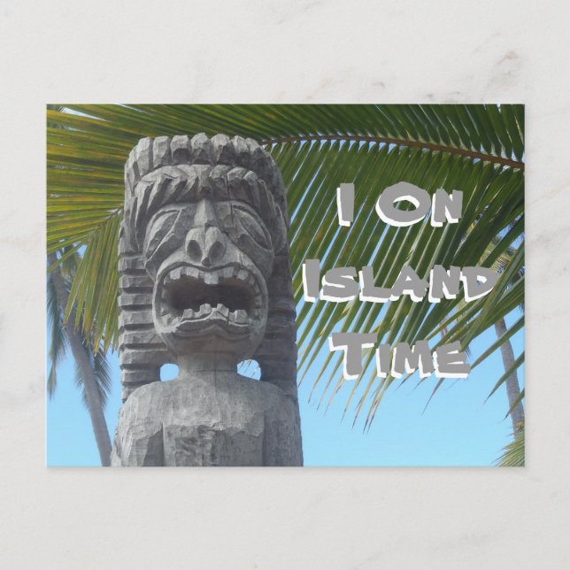 Humor tiki de la isla postal de Hawái (Anverso)
